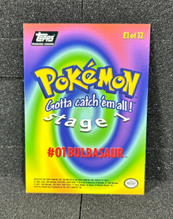 Pokemon Card - Bulbasaur #01 E1 - Pokemon the First Movie - Topps - Image 2