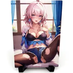 Honkai: Star Rail March 7th Sexy Anime Waifu Girl Lewd Goddess Story Art Card - Image 1