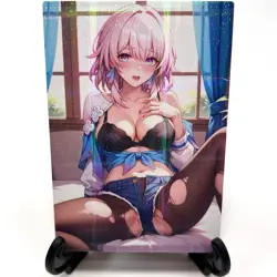 Honkai: Star Rail March 7th Sexy Anime Waifu Girl Lewd Goddess Story Art Card - Image 2