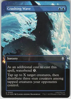 MTG Crashing Wave (Borderless) Foil NM Avatar: The Last Airbender Magic 300 - Image 1
