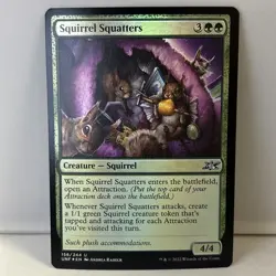 FOIL Squirrel Squatters (156) Unfinity UNF MTG Magic The Gathering - Image 1