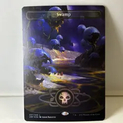 FOIL Swamp Land (237) Unfinity UNF MTG Magic The Gathering - Image 1