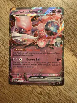 Pokemon Team Rocket’s Mewtwo ex 079/217 Ascended Heroes Double Rare NM - Image 1