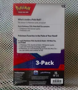Pokemon Paldean Fates two Mini Tins with PokeBall Tin 3-Pack - Image 2