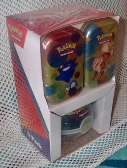 Pokemon Paldean Fates two Mini Tins with PokeBall Tin 3-Pack - Image 3