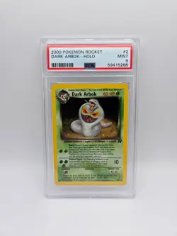 Pokemon PSA 9 MINT Dark Arbok Holo | 2 | Rocket WOTC TCG - Image 1
