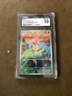2025 Pokemon SVP EN Unova Victini Illustration Collection #208 Victini PSA 10 - Image 1