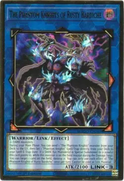 Yugioh! LP The Phantom Knights of Rusty Bardiche - MAGO-EN040 - Premium Gold Rar - Image 1
