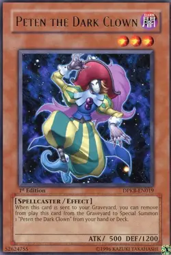 Peten the Dark Clown - DPKB-EN019 - Rare - 1st Edition x1 - Lightly Played - Image 1