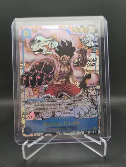 One Piece TCG 2025 Monkey D. Luffy #OP11-118 SEC NM Manga Rare - Image 1