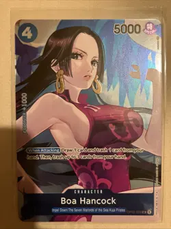 One Piece TCG Boa Hancock OP02-059 Uncommon Alternative Art Box Topper Card - Image 1