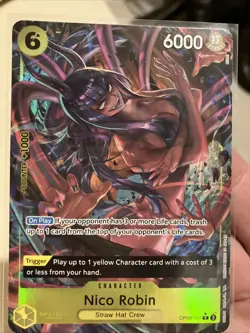 One Piece TCG Nico Robin OP09-107 R Alt Art Emperors In The New World - Image 1