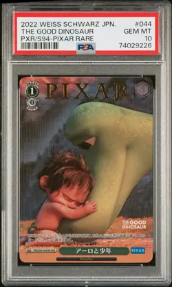 2022 WEISS SCHWARZ JAPANESE PIXAR CHARACTERS #044 THE GOOD DINOSAUR PSA 10 - Image 1