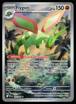 Flygon 101/094 Holo Illustration Rare Phantasmal Flames Pokemon Card - Image 1