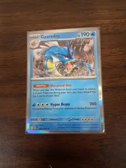Gyarados Rare Holo Water 2023 Scarlet & Violet 151 Pokemon TCG Card 130/165 NM - Image 1