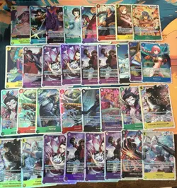 One Piece TCG LOT OF 33 SR Foil Cards English One Piece Lot - Image 1