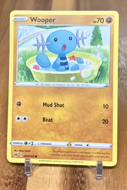 Wooper 083/185 Vivid Voltage Pokemon Card NM - Image 1