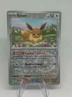 Pokemon Eevee Prismatic Evolutions Reverse Holo Card 074/131 Sv: Day 2025 - Image 1