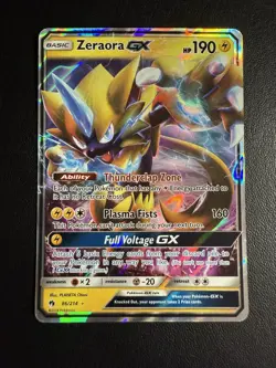 Pokemon TCG Zeraora GX 86/214 SM Lost Thunder Ultra Rare Holo Card NM Condition - Image 1