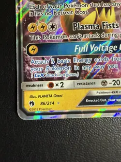 Pokemon TCG Zeraora GX 86/214 SM Lost Thunder Ultra Rare Holo Card NM Condition - Image 5