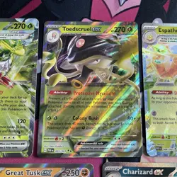 Pokemon TCG | Paldean Fates Complete EX Double Rare X10 Card Bundle - Image 3