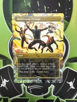 Multiversal Passage R Non-Foil Borderless Spider-Man MTG NM - Image 1