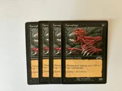MTG 4X EXODUS CARNOPHAGE NM ENGLISH MAGIC THE GATHERING BLACK COMMON CREATURE - Image 2