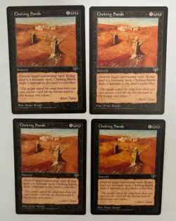 MTG 4X MIRAGE CHOKING SANDS NM ENGLISH MAGIC THE GATHERING BLACK UNCOMMON CARD - Image 5