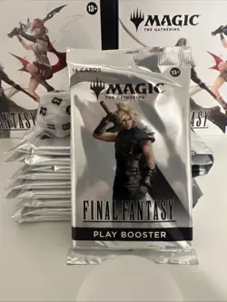 MTG Final Fantasy Play Booster X10 + 1 Dice - Image 1