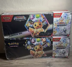 Pokemon Sam’s Club Prismatic Evolutions Surprise Box + Booster Bundle Lot Of 2 - Image 1