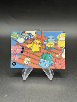 Squirtle Pikachu Holo Pokemon Vintage Pocket Monsters Vending Prism Sticker 302 - Image 2