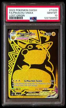 PSA 10 Pikachu Vmax TG29 Pokemon Sword & Shield Lost Origin 2022 - Image 1