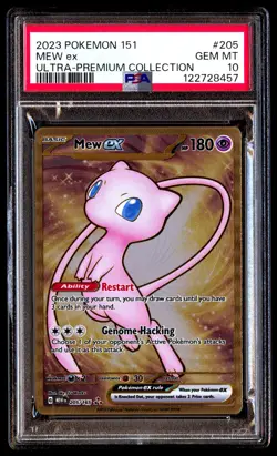 PSA 10 Mew EX 205 Metal Pokemon 151 Ultra Premium Collection 2023 - Image 1