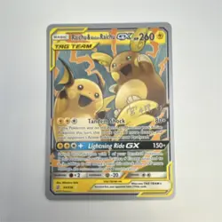 Pokemon Raichu & Alolan Raichu GX TAG TEAM World Championship 2019 54/236 260 HP - Image 1