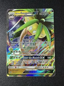 2017 Pokemon Crimson Invasion Alolan Exeggutor GX #74/111 - Image 1