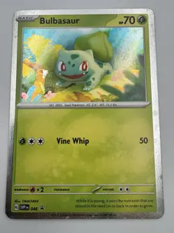 Bulbasaur Cosmos Holo Black Star Promo - SVP046 - Scarlet & Violet Pokemon 2023 - Image 2