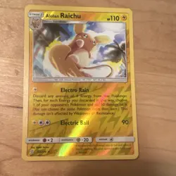 Pokemon Alolan Raichu SM-Unified Minds 57/236 Reverse Holo Rare 110 HP English - Image 1