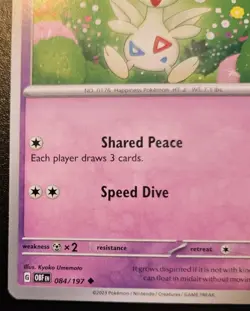 Togetic 084/197 Uncommon Scarlet & Violet: Obsidian Flames Pokemon TCG - Image 4