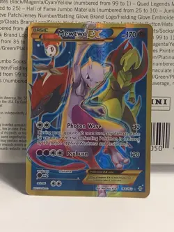 Pokemon Mewtwo EX TCG Full Art Holo Card 163/162 XY Breakthrough Secret Rare HP - Image 1