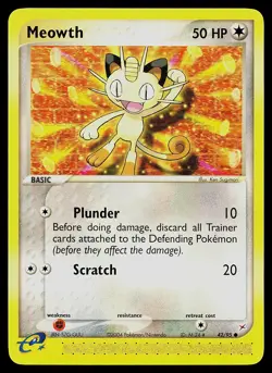 Pokemon Card - Meowth Team Magma vs Team Aqua 42/95 Common - Image 1