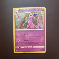 Pokemon Card TCG Espeon SWSH174 Fusion Strike Black Star Promo Cosmos Holo NM - Image 1