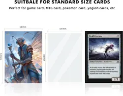 100 MTG Card Sleeves with 100 Inner Sleeve, Textured Back Art Sleeves, Fit Stand - Image 3