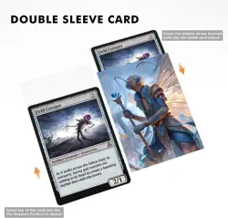 100 MTG Card Sleeves with 100 Inner Sleeve, Textured Back Art Sleeves, Fit Stand - Image 4