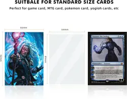 100 MTG Card Sleeves with 100 Inner Sleeve, Textured Back Art Sleeves, Fit Stand - Image 3