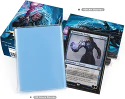100 MTG Card Sleeves with 100 Inner Sleeve, Textured Back Art Sleeves, Fit Stand - Image 5