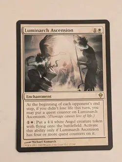MTG Luminarch Ascension Rare Zendikar LP Magic The Gathering Card - Image 1