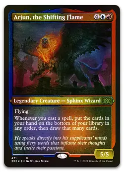Arjun, the Shifting Flame (Foil Etched) #471 NM Double Masters 2022 Magic MTG - Image 1