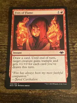 Fists of Flame 123/254 Modern Horizons Magic The Gathering MTG S221* - Image 1