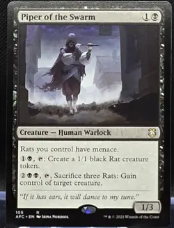 Piper of the Swarm #106 Commander: Adventures in the Forgotten Realms Reg Rare - Image 1