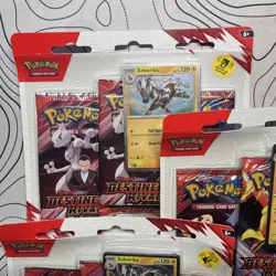 3X Pokemon TCG Destined Rivals 3-Pack Sealed Triple Blister Pack - Image 3